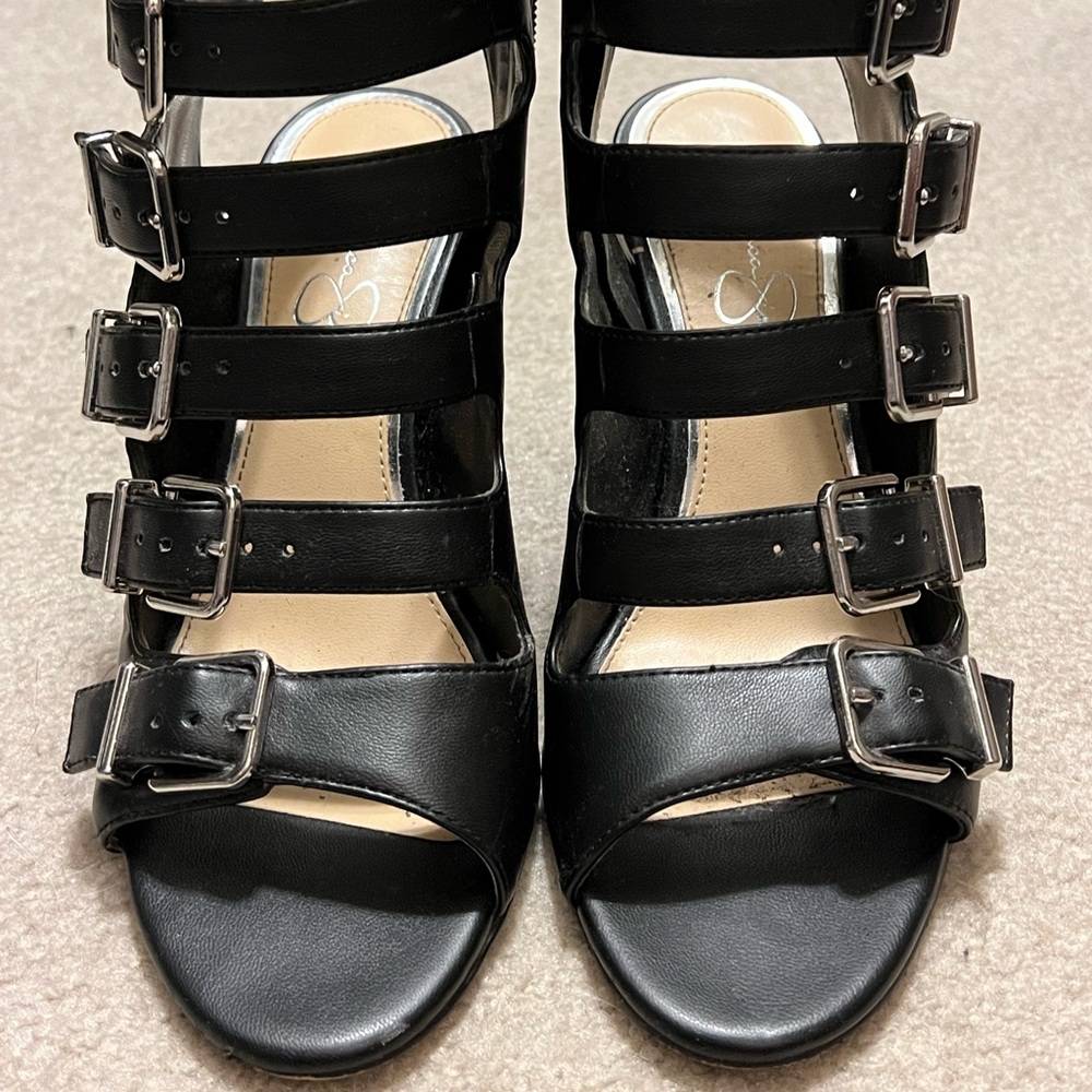 Jessica Simpson strappy heels
